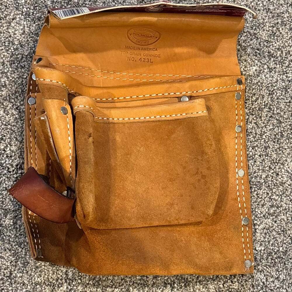 McGuire-Nicholas No. 423L Top Grain Cowhide Leather Tool Pouch Bag
